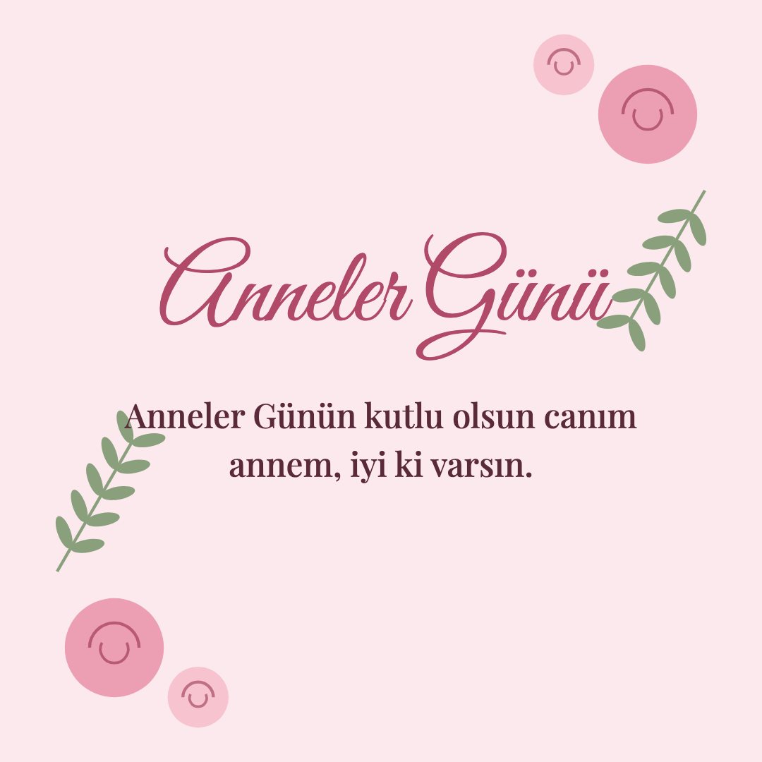 Anneler Günü resimli kart: Anneler Günün kutlu olsun canım annem, iyi ki varsın.