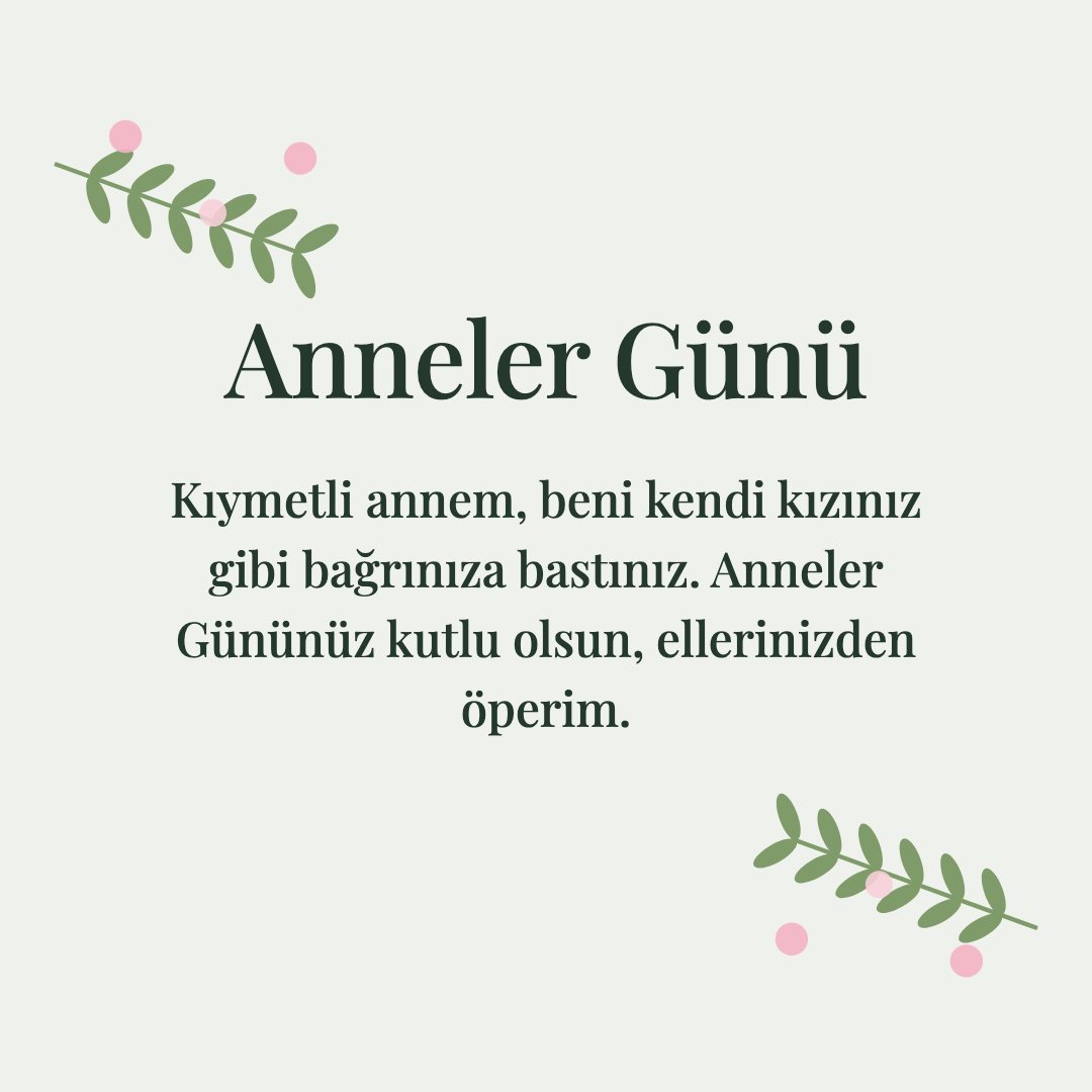 Anneler Günü resimli kart: Kıymetli annem, beni kendi kızınız gibi bağrınıza bastınız. Anneler Gününüz kutlu olsun, ellerinizden öperim.