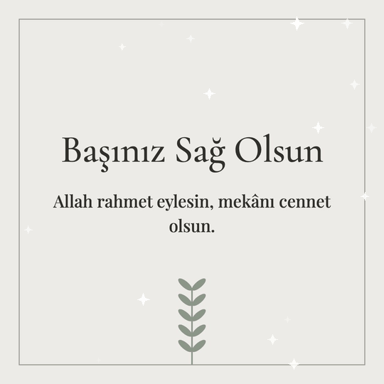 Başınız Sağ Olsun hareketli (GIF) kart: Allah rahmet eylesin, mekânı cennet olsun.