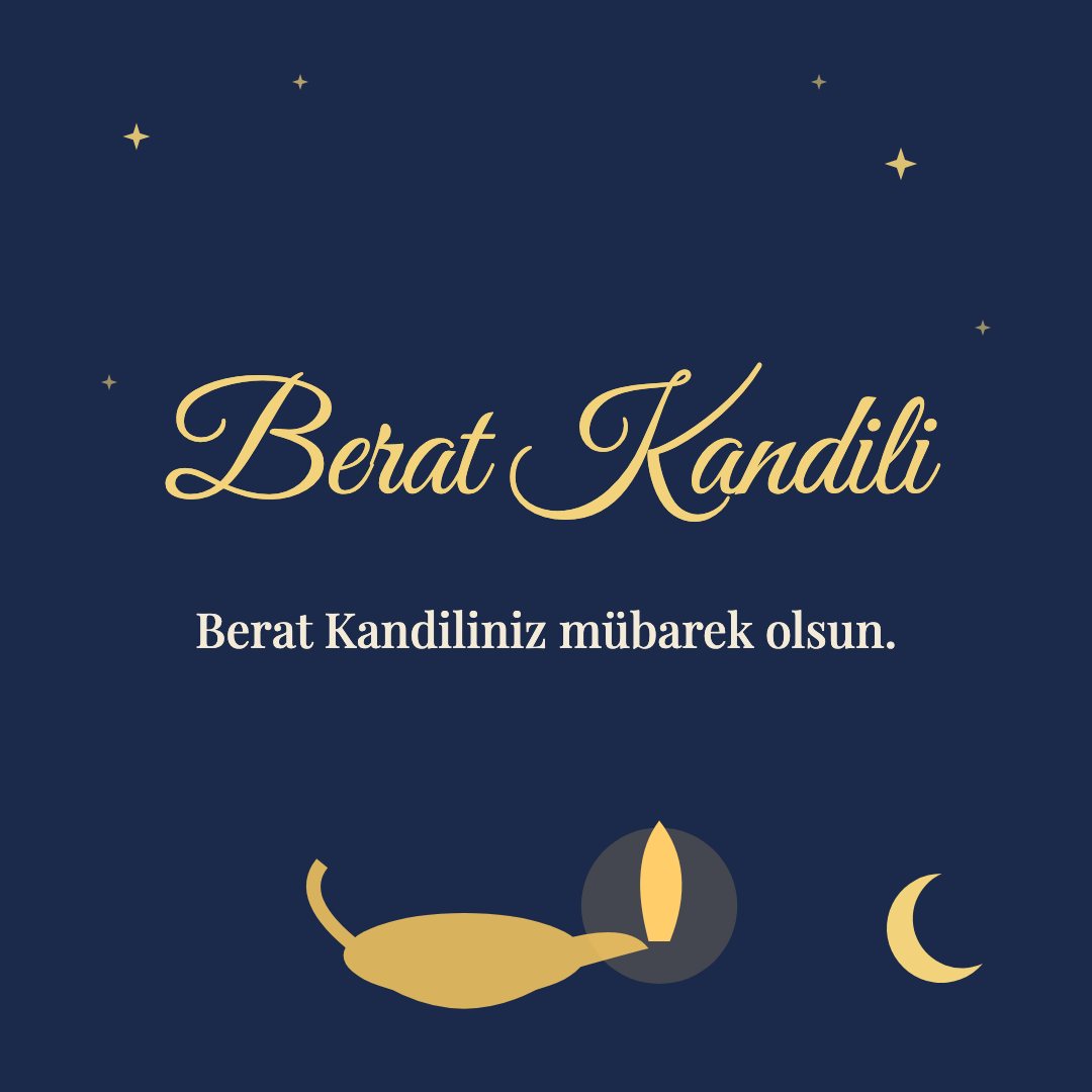 Berat Kandili resimli kart: Berat Kandiliniz mübarek olsun.
