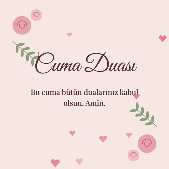 Cuma Duası hareketli (GIF) kart: Bu cuma bütün dualarınız kabul olsun. Amin.