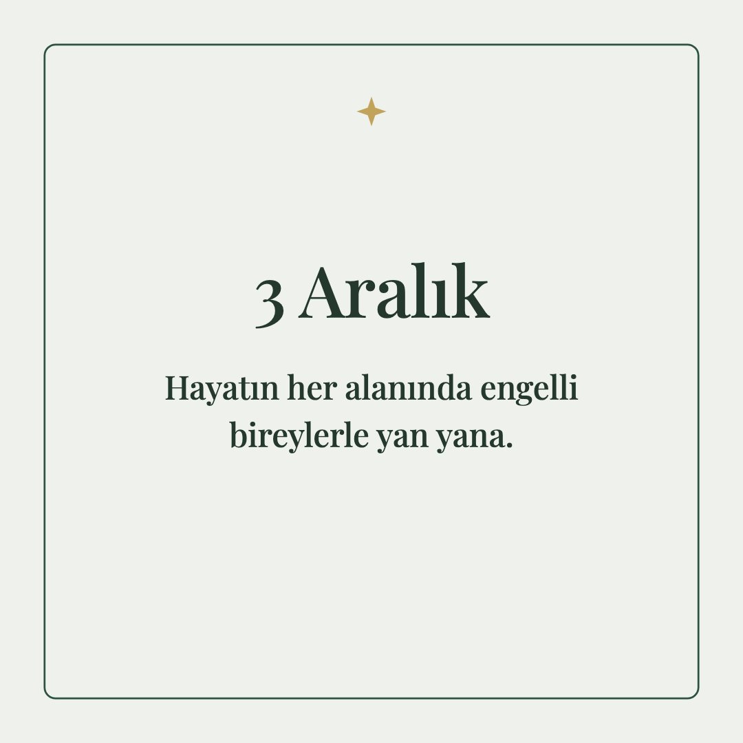 3 Aralık resimli kart: Hayatın her alanında engelli bireylerle yan yana.
