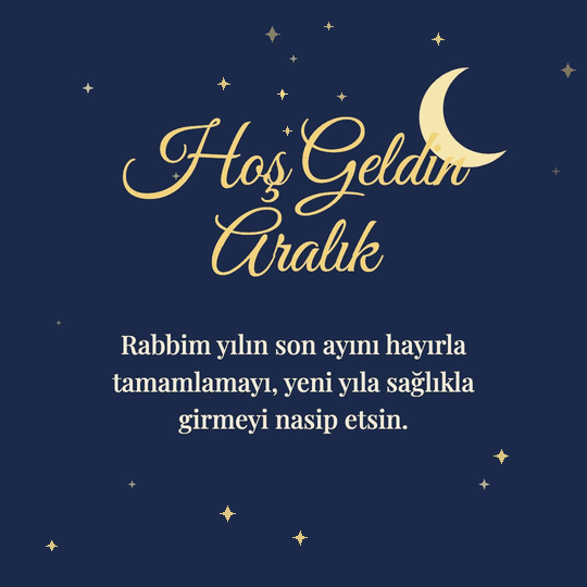 Hoş Geldin Aralık hareketli (GIF) kart: Rabbim yılın son ayını hayırla tamamlamayı, yeni yıla sağlıkla girmeyi nasip etsin.
