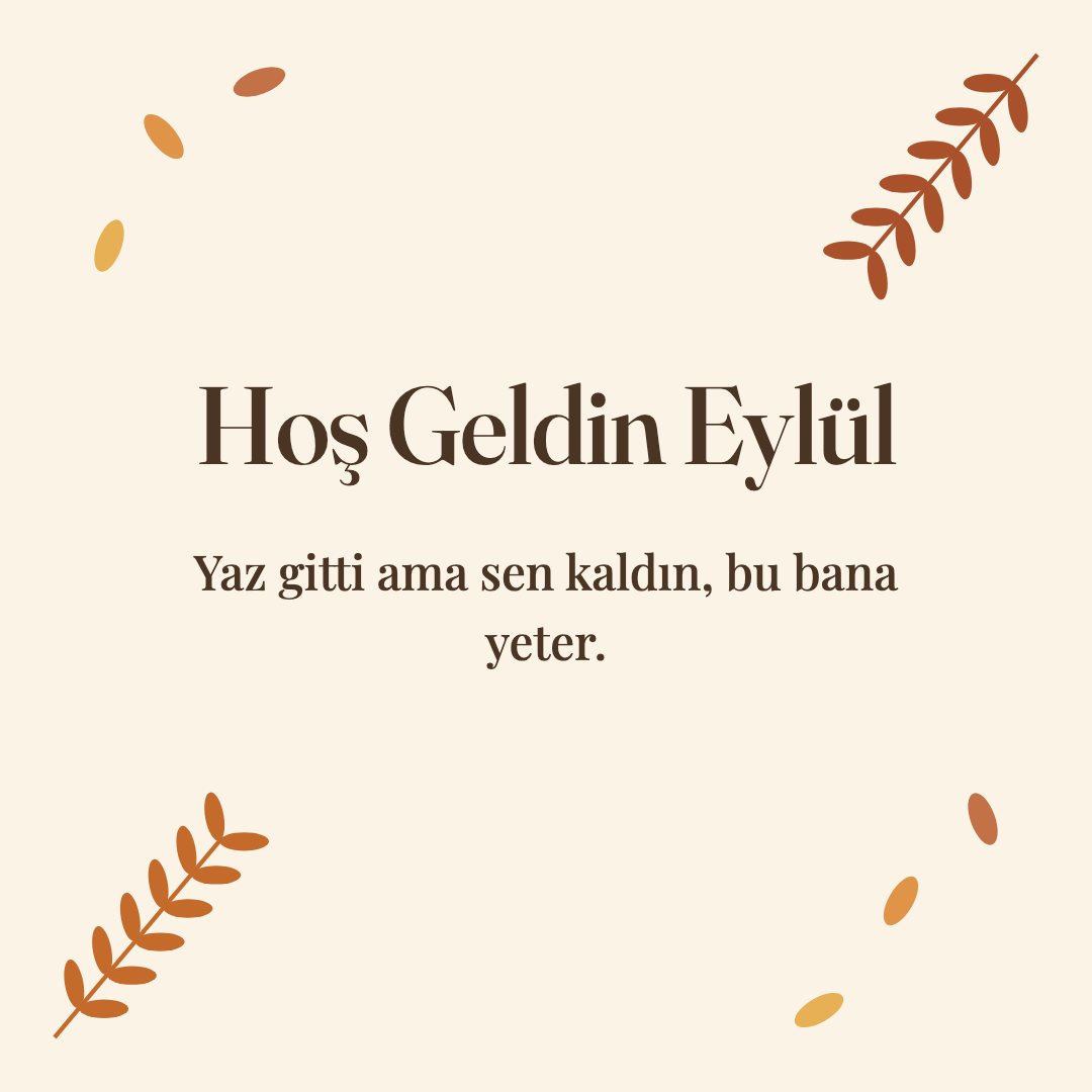 Hoş Geldin Eylül resimli kart: Yaz gitti ama sen kaldın, bu bana yeter.
