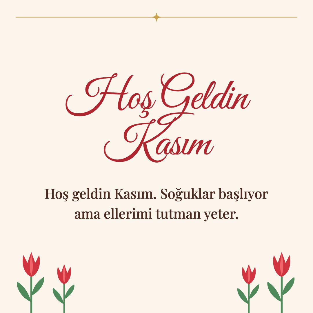 Hoş Geldin Kasım resimli kart: Hoş geldin Kasım. Soğuklar başlıyor ama ellerimi tutman yeter.