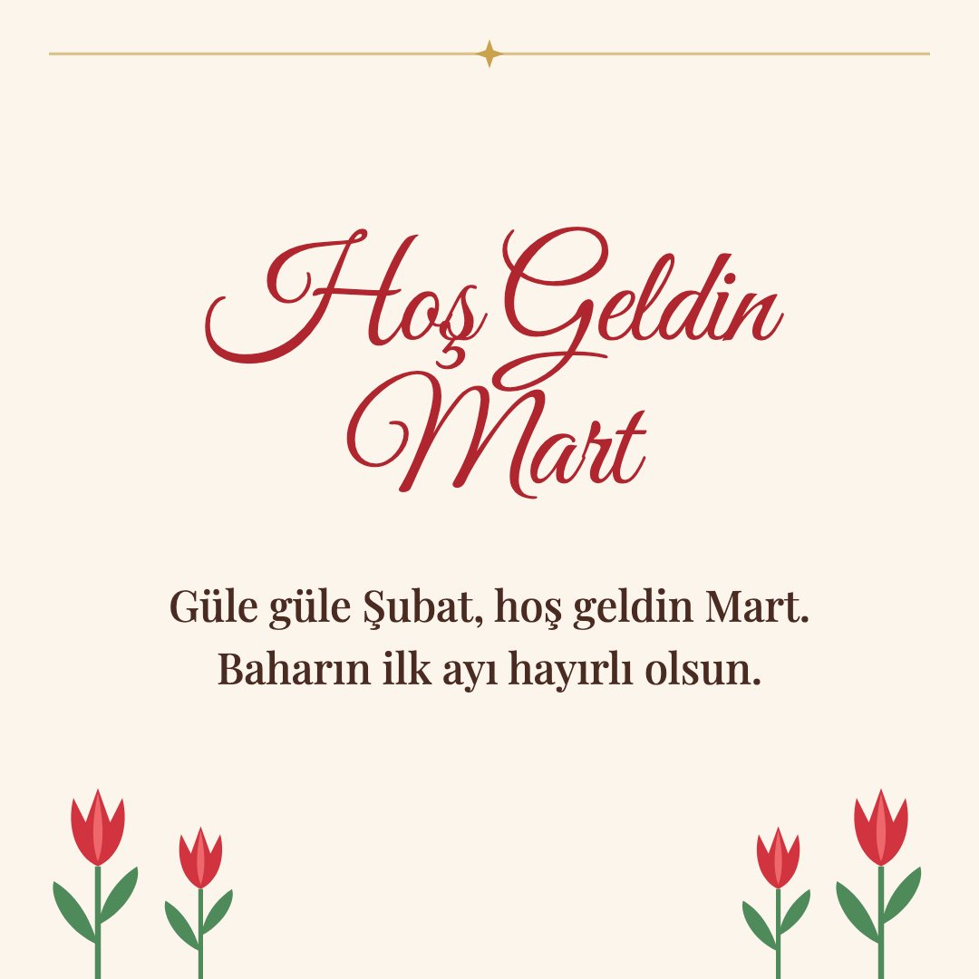 Hoş Geldin Mart resimli kart: Güle güle Şubat, hoş geldin Mart. Baharın ilk ayı hayırlı olsun.
