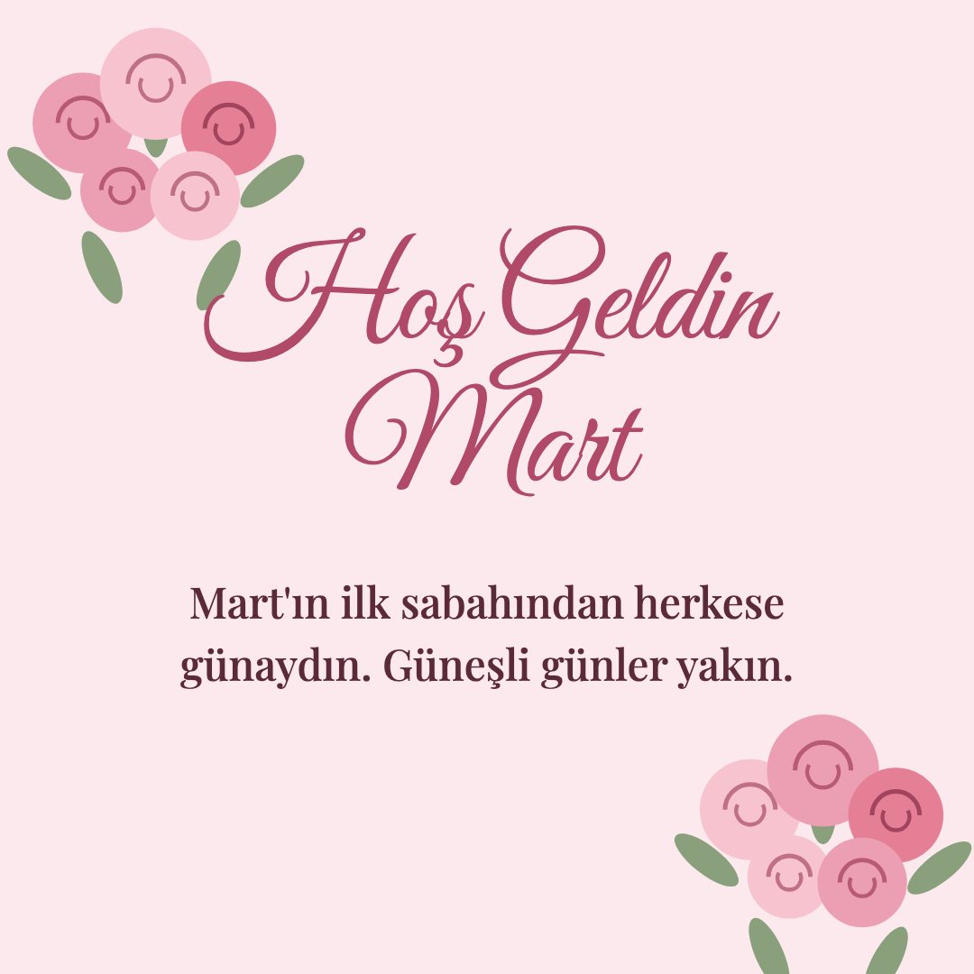 Hoş Geldin Mart resimli kart: Mart'ın ilk sabahından herkese günaydın. Güneşli günler yakın.