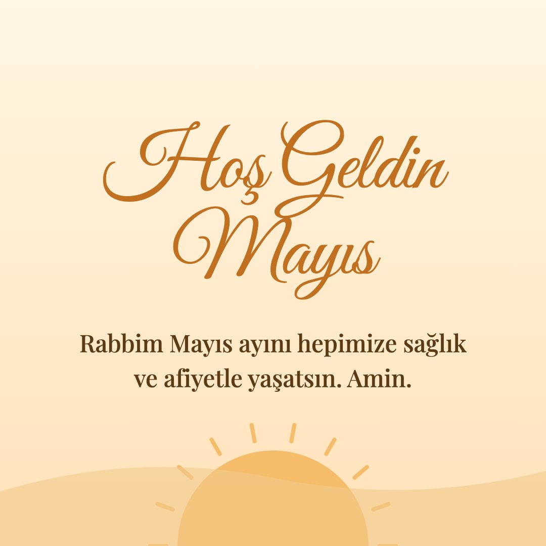 Hoş Geldin Mayıs resimli kart: Rabbim Mayıs ayını hepimize sağlık ve afiyetle yaşatsın. Amin.