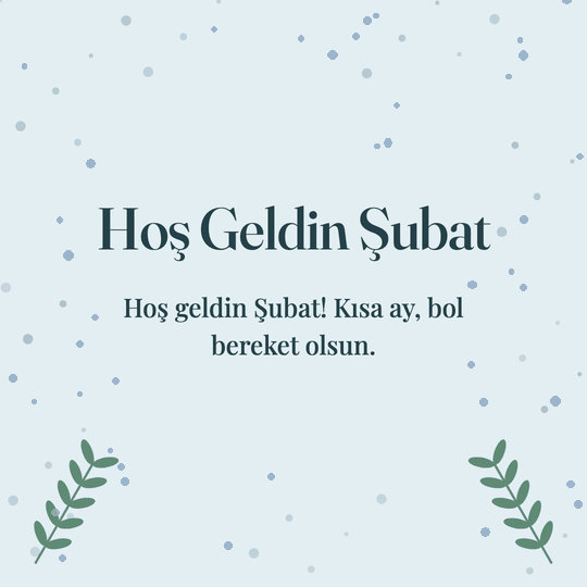 Hoş Geldin Şubat hareketli (GIF) kart: Hoş geldin Şubat! Kısa ay, bol bereket olsun.