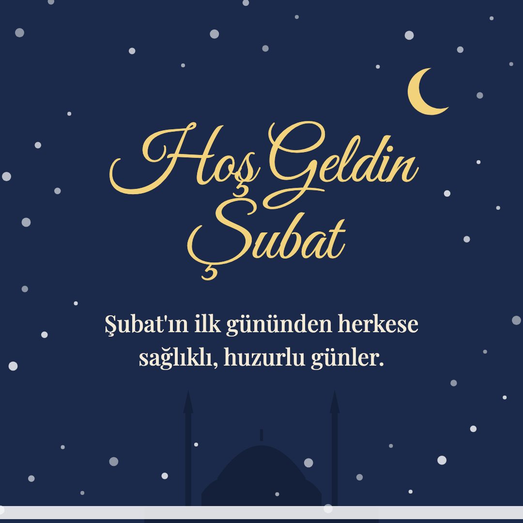 Hoş Geldin Şubat resimli kart: Şubat'ın ilk gününden herkese sağlıklı, huzurlu günler.