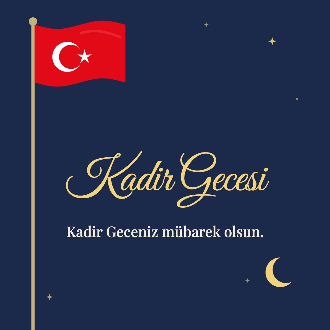 Kadir Gecesi resimli kart: Kadir Geceniz mübarek olsun.