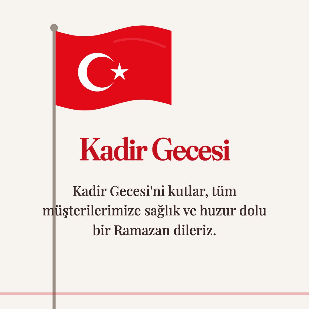 Kadir Gecesi resimli kart: Kadir Gecesi'ni kutlar, tüm müşterilerimize sağlık ve huzur dolu bir Ramazan dileriz.