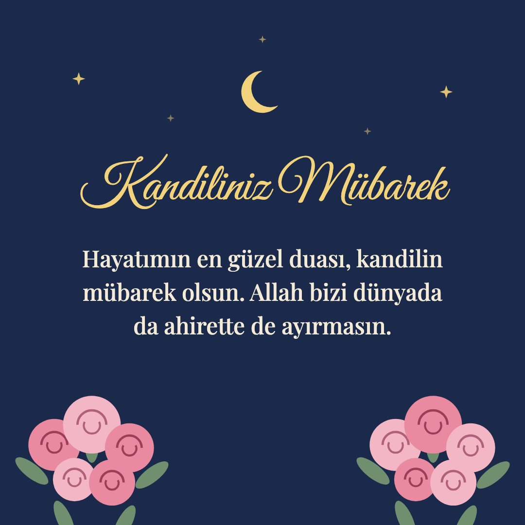 Kandiliniz Mübarek resimli kart: Hayatımın en güzel duası, kandilin mübarek olsun. Allah bizi dünyada da ahirette de ayırmasın.