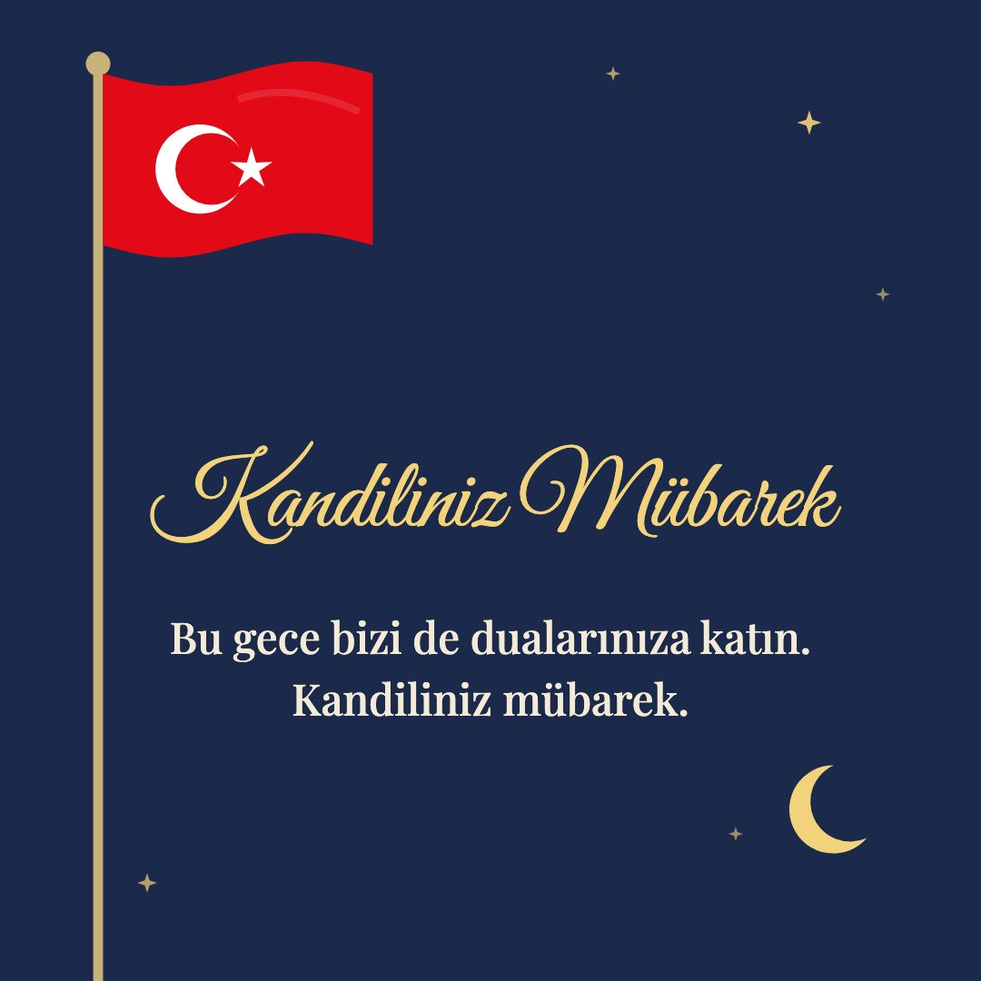 Kandiliniz Mübarek resimli kart: Bu gece bizi de dualarınıza katın. Kandiliniz mübarek.