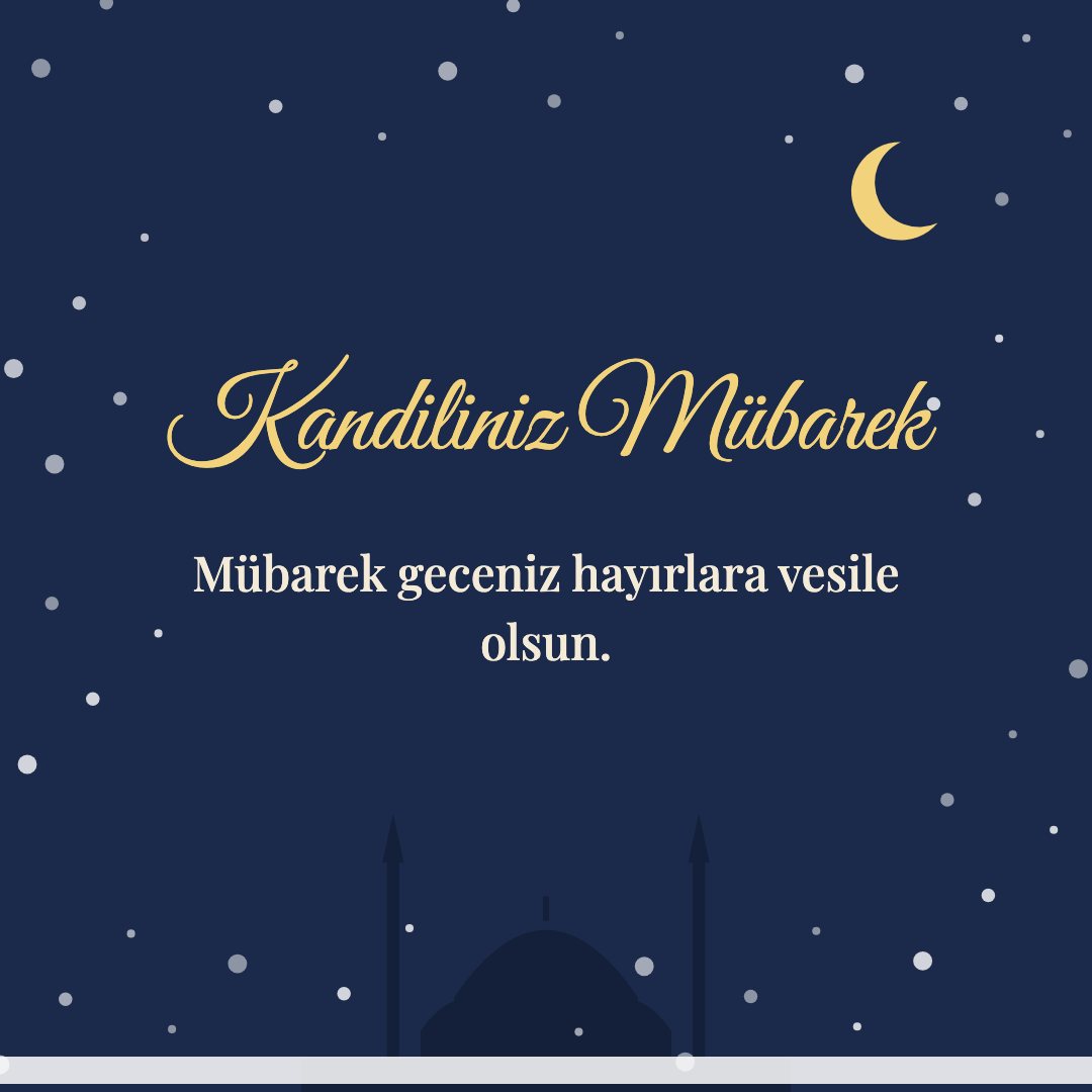 Kandiliniz Mübarek resimli kart: Mübarek geceniz hayırlara vesile olsun.