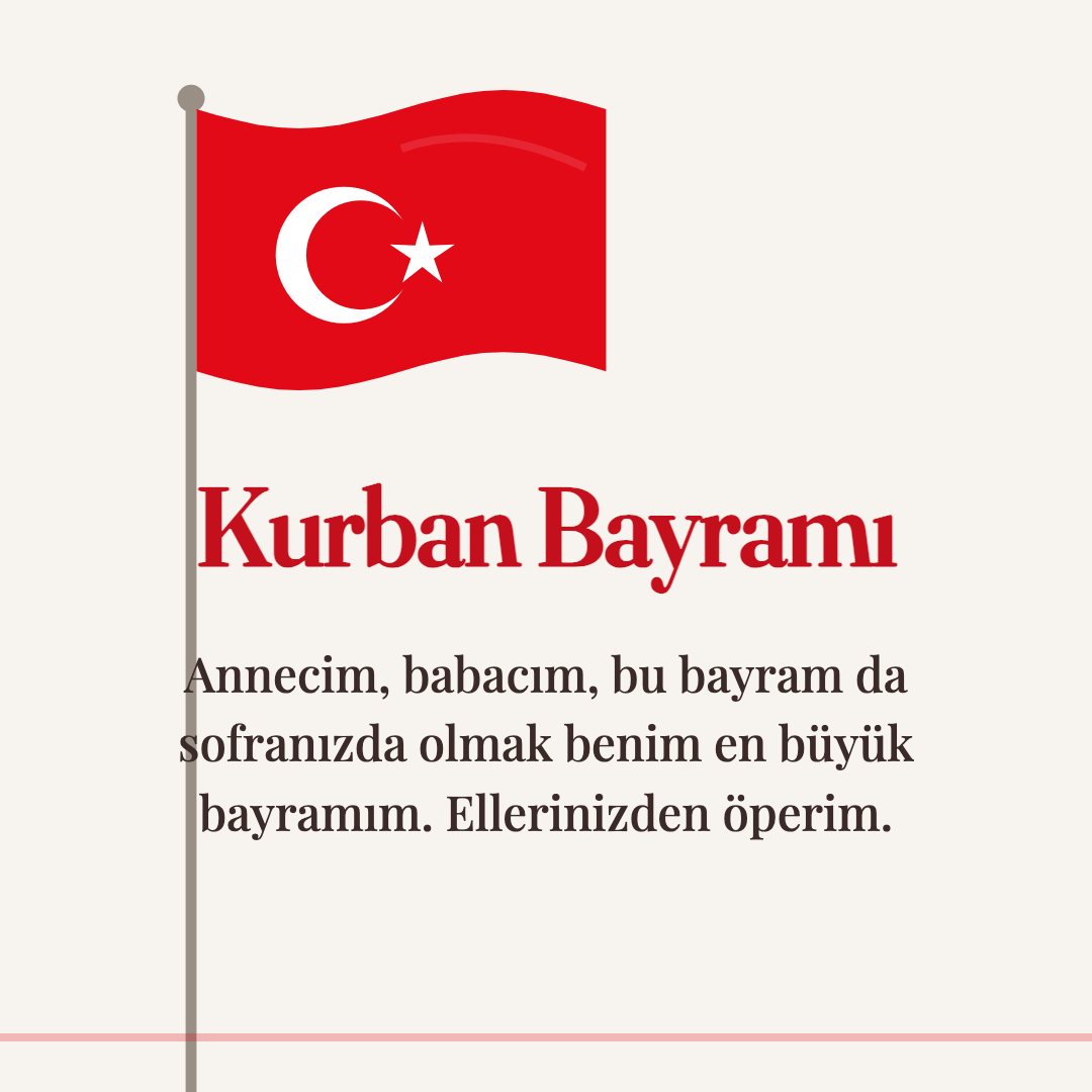 Kurban Bayramı resimli kart: Annecim, babacım, bu bayram da sofranızda olmak benim en büyük bayramım. Ellerinizden öperim.