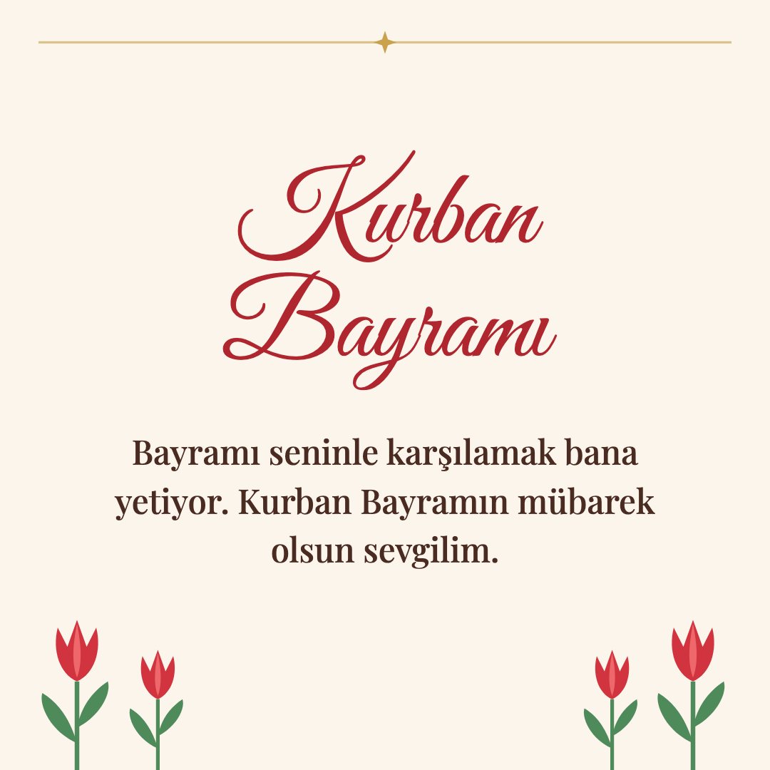 Kurban Bayramı resimli kart: Bayramı seninle karşılamak bana yetiyor. Kurban Bayramın mübarek olsun sevgilim.