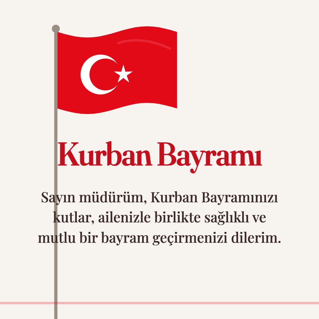 Kurban Bayramı resimli kart: Sayın müdürüm, Kurban Bayramınızı kutlar, ailenizle birlikte sağlıklı ve mutlu bir bayram geçirmenizi dilerim.