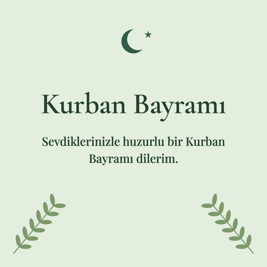 Kurban Bayramı resimli kart: Sevdiklerinizle huzurlu bir Kurban Bayramı dilerim.
