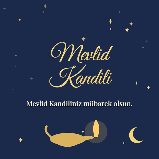 Mevlid Kandili hareketli (GIF) kart: Mevlid Kandiliniz mübarek olsun.