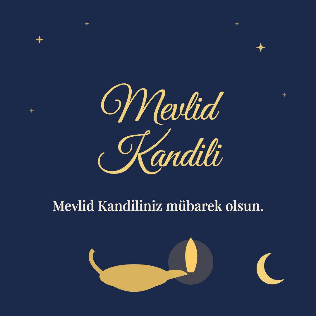Mevlid Kandili resimli kart: Mevlid Kandiliniz mübarek olsun.
