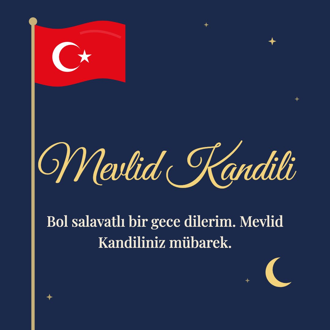 Mevlid Kandili resimli kart: Bol salavatlı bir gece dilerim. Mevlid Kandiliniz mübarek.