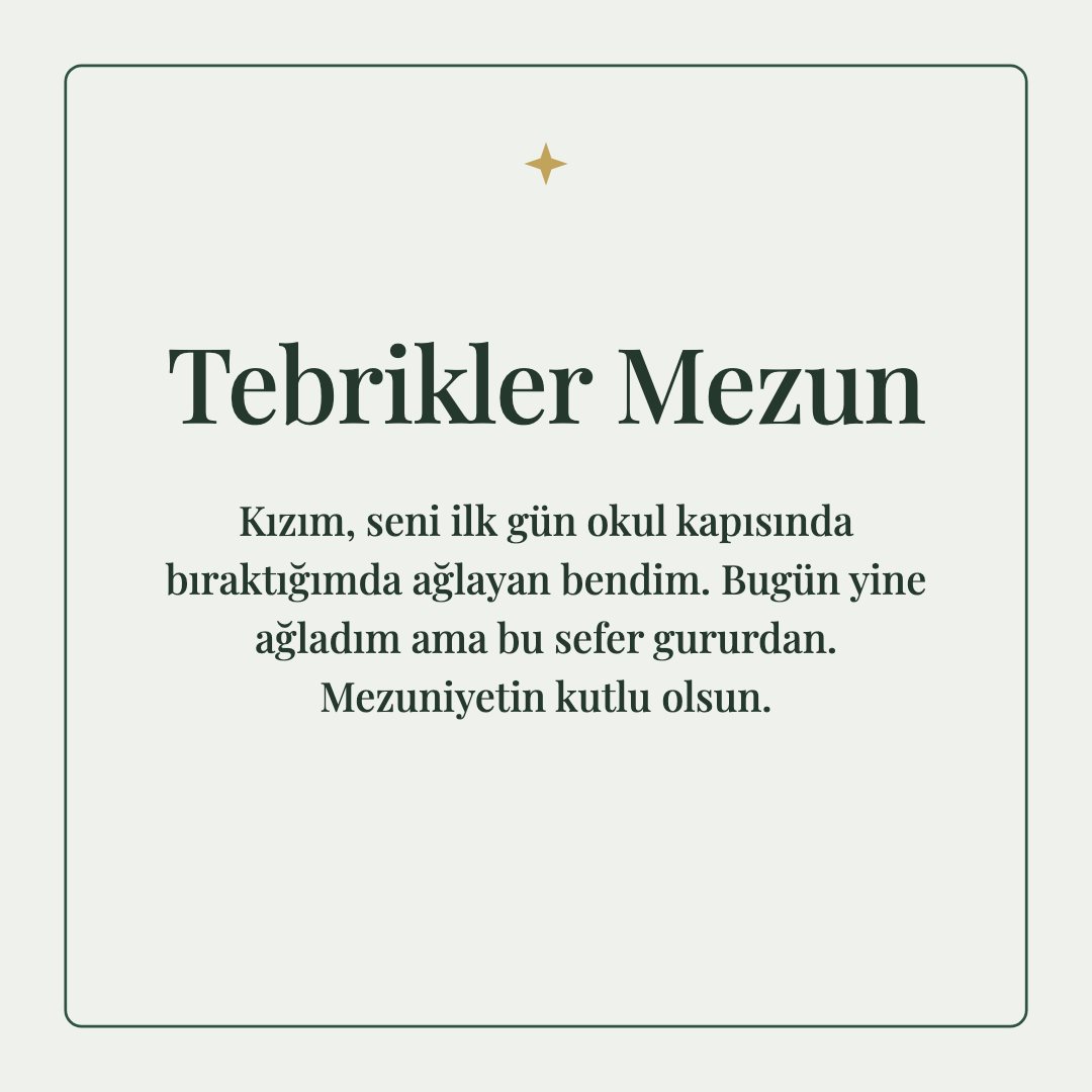 Tebrikler Mezun resimli kart: Kızım, seni ilk gün okul kapısında bıraktığımda ağlayan bendim. Bugün yine ağladım ama bu sefer gururdan. Mezuniyetin kutlu olsun.