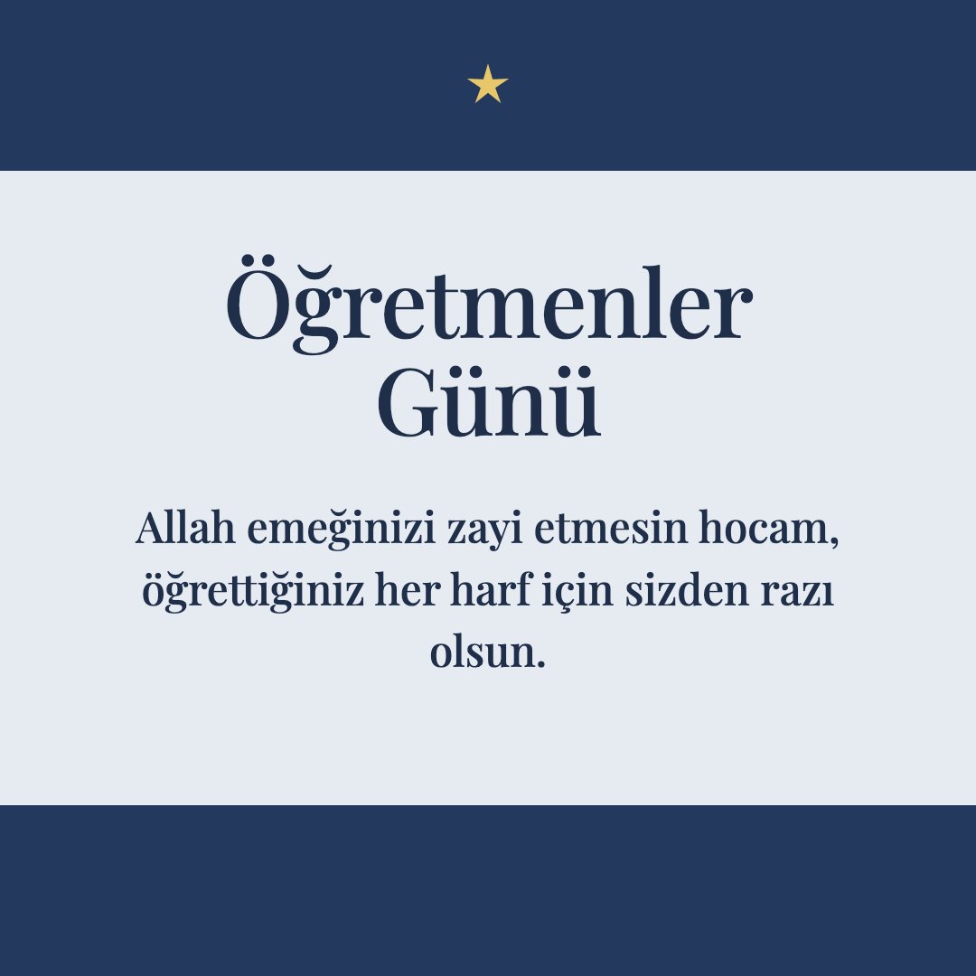 Öğretmenler Günü resimli kart: Allah emeğinizi zayi etmesin hocam, öğrettiğiniz her harf için sizden razı olsun.