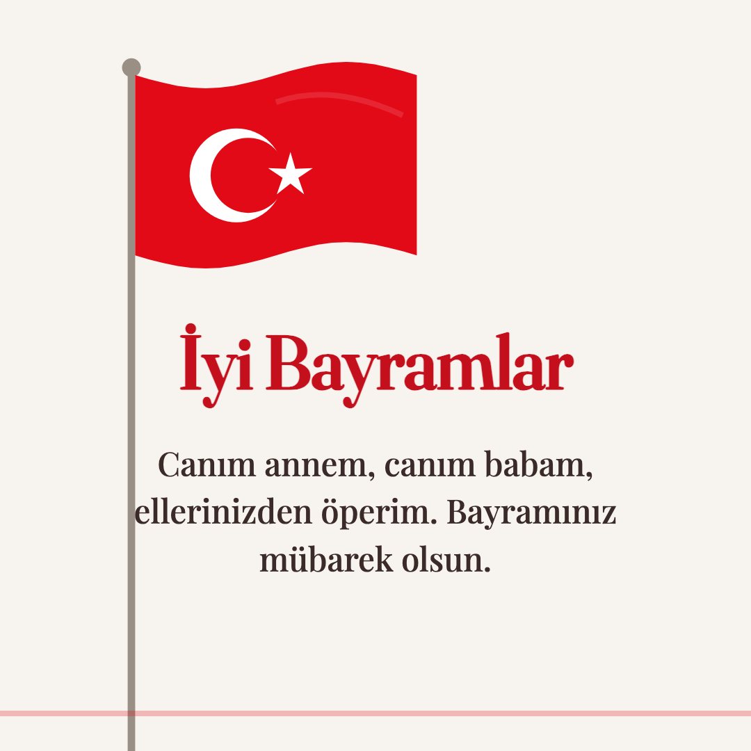 İyi Bayramlar resimli kart: Canım annem, canım babam, ellerinizden öperim. Bayramınız mübarek olsun.