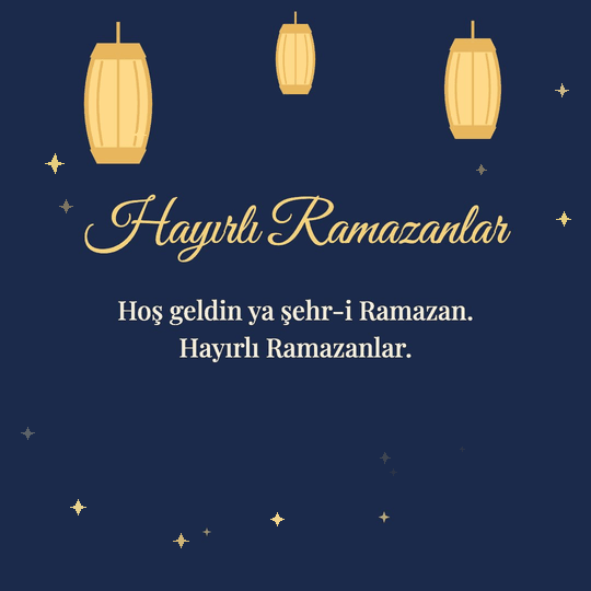 Hayırlı Ramazanlar hareketli (GIF) kart: Hoş geldin ya şehr-i Ramazan. Hayırlı Ramazanlar.