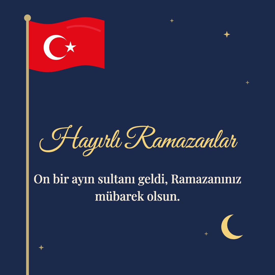 Hayırlı Ramazanlar resimli kart: On bir ayın sultanı geldi, Ramazanınız mübarek olsun.