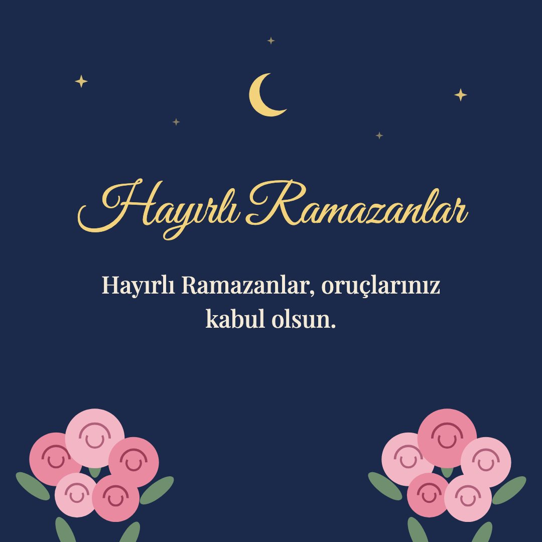 Hayırlı Ramazanlar resimli kart: Hayırlı Ramazanlar, oruçlarınız kabul olsun.