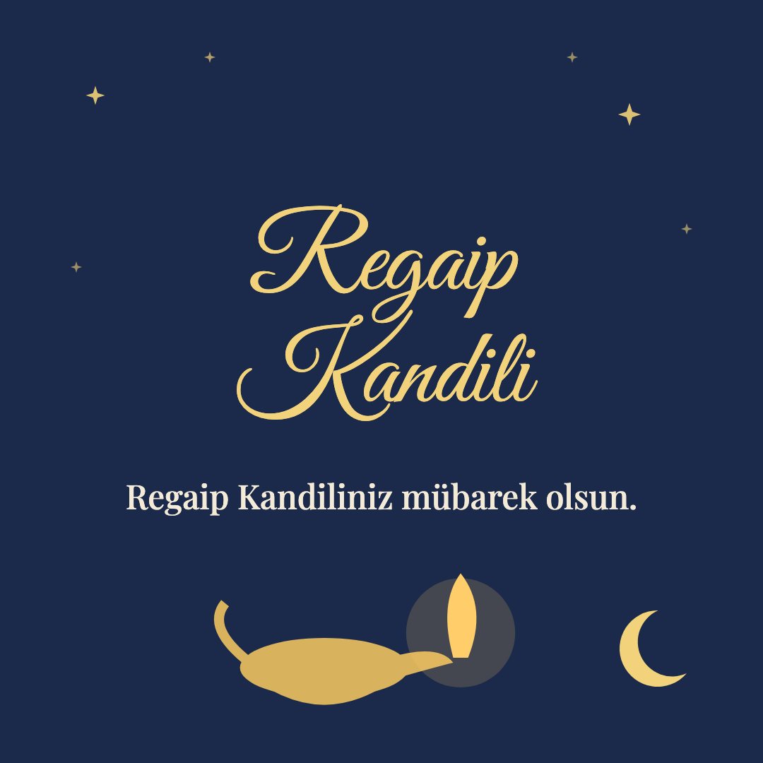 Regaip Kandili resimli kart: Regaip Kandiliniz mübarek olsun.