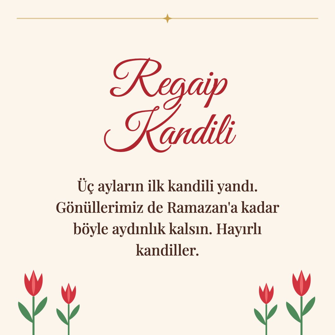 Regaip Kandili resimli kart: Üç ayların ilk kandili yandı. Gönüllerimiz de Ramazan'a kadar böyle aydınlık kalsın. Hayırlı kandiller.