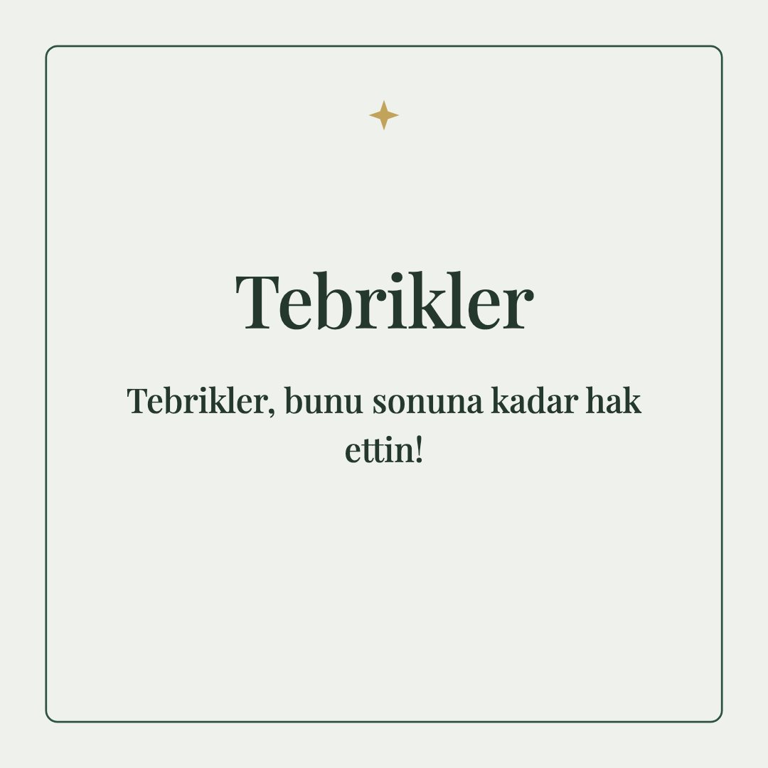 Tebrikler resimli kart: Tebrikler, bunu sonuna kadar hak ettin!