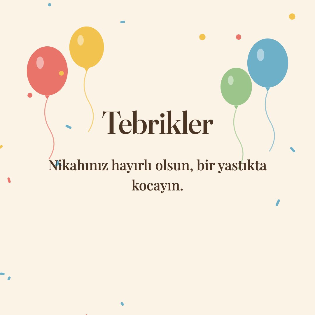 Tebrikler resimli kart: Nikahınız hayırlı olsun, bir yastıkta kocayın.