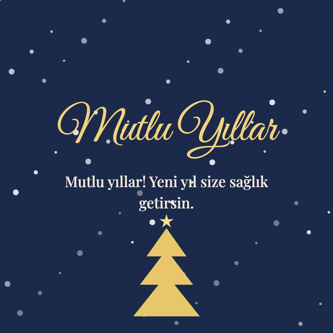 Mutlu Yıllar resimli kart: Mutlu yıllar! Yeni yıl size sağlık getirsin.