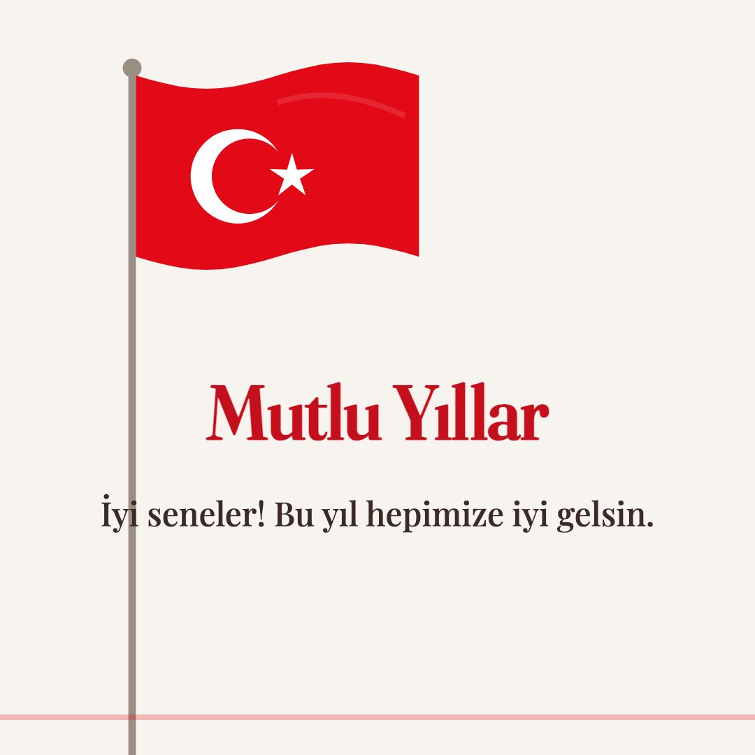 Mutlu Yıllar resimli kart: İyi seneler! Bu yıl hepimize iyi gelsin.